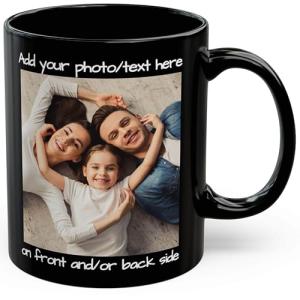 Personalized Photo Mug - Custom Text & Image
