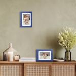 Dark Blue Solid Wood 5x7 Picture Frame