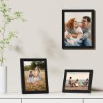 9 Pack Black Picture Frames for 5x7 or 8x10