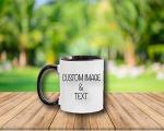 Personalized Photo Mug with Custom Text Design