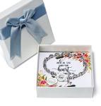 Personalized Silver Engraved Bracelet for Women