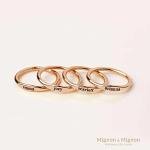 Custom Engraved Name Promise Ring for Her