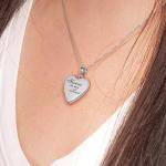 Personalized Sterling Silver Heart Locket Necklace