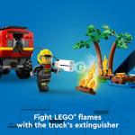 LEGO City Fire Truck with Rescue Boat – Ages 5+