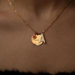 Personalized Birthstone Name Necklace for Women