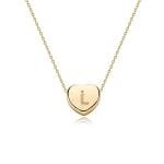 Personalized Gold Initial Heart Choker Necklace
