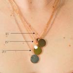 Custom Engraved Disc Necklace for Women