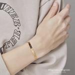 Personalized Coordinate Engraved Bracelet for Women