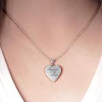 Personalized Sterling Silver Heart Locket Necklace