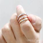 Custom Engraved Name Promise Ring for Her