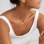 Personalized Gold Initial Heart Choker Necklace