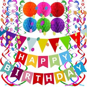 Colorful Birthday Banner with Fun Decorations