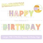 Happy Birthday Banner - 9ft Pastel Decor