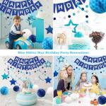 Meowtastic Happy Birthday Decorations Set in Blue