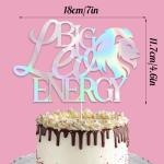 Iridescent Leo Cake Topper for Birthday Parties