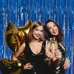 Blue Ocean Party Decor: Streamers & Tinsel Curtains