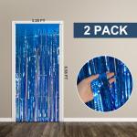 Blue Ocean Party Decor: Streamers & Tinsel Curtains