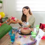 Iridescent Leo Cake Topper for Birthday Parties