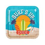 Surf’s Up Luau Party Plates - 8 Pack