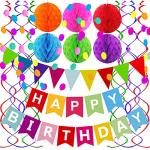 Colorful Birthday Banner with Fun Decorations