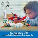 LEGO City Fire Rescue Plane Playset for Kids