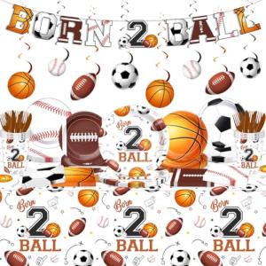 Sporty Birthday Party Plates and Napkins Kit