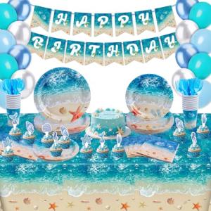 Beach Birthday Party Supplies for 20 Guests