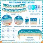 Beach Birthday Party Supplies for 20 Guests