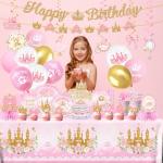 Princess Birthday Party Set for 24 Guests
