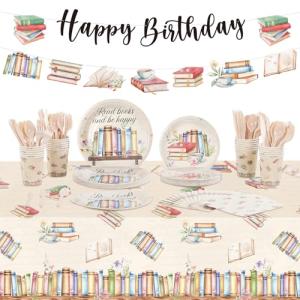 172 Pcs Book Themed Birthday Party Decorations