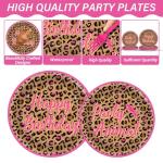 Leopard Print Party Supplies for 24 Guests
