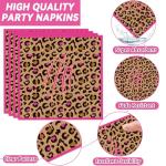 Leopard Print Party Supplies for 24 Guests