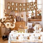 Beary First Birthday Party Supplies for Boys
