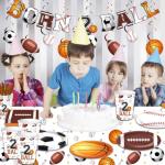 Sporty Birthday Party Plates and Napkins Kit