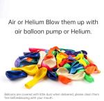120 Rainbow Latex Balloons for Birthday Celebrations