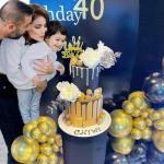 50PCS Black and Gold Confetti Balloons Set
