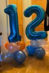 Giant Navy Blue Number 1 Balloon for Birthdays