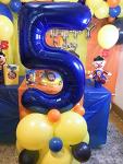 Giant Navy Blue Number 5 Balloon for Birthdays
