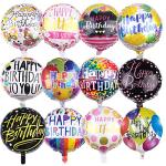 50 Happy Birthday Foil Balloons - 18" Round