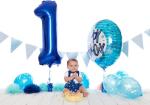 Giant Navy Blue Number 1 Balloon for Birthdays