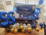 Giant Navy Blue Number 5 Balloon for Birthdays