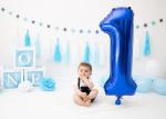 Giant Navy Blue Number 1 Balloon for Birthdays