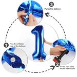 Giant Navy Blue Number 5 Balloon for Birthdays