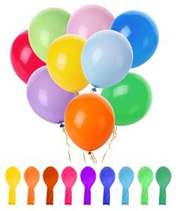 Vibrant 12-Inch Party Balloons - 54 Pack