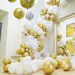50 Pack Metallic Gold Balloons for Any Celebration