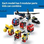 LEGO City Helicopter, Fire Truck & Submarine Set