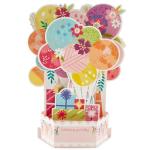 Musical Pop-Up Birthday Card with Balloon Explosion