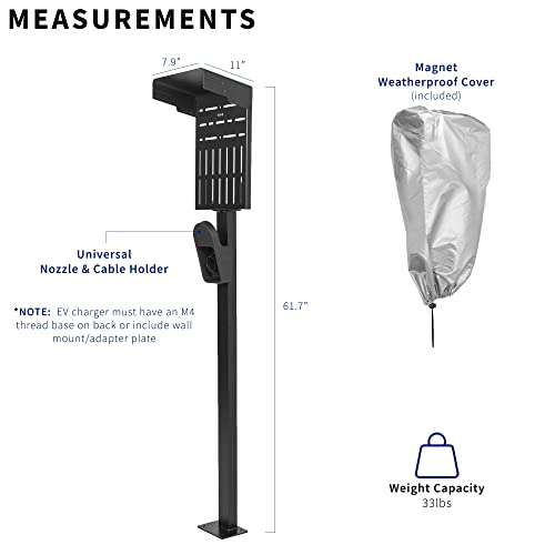 VIVO Weatherproof Outdoor EV Charging Stand