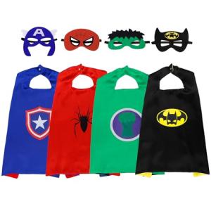 Superhero Capes and Masks for Kids 4-12