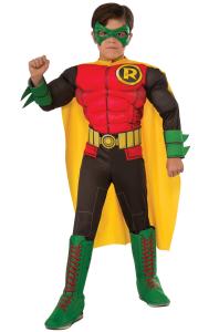 DC Teen Titans Robin Deluxe Kids Costume, Small